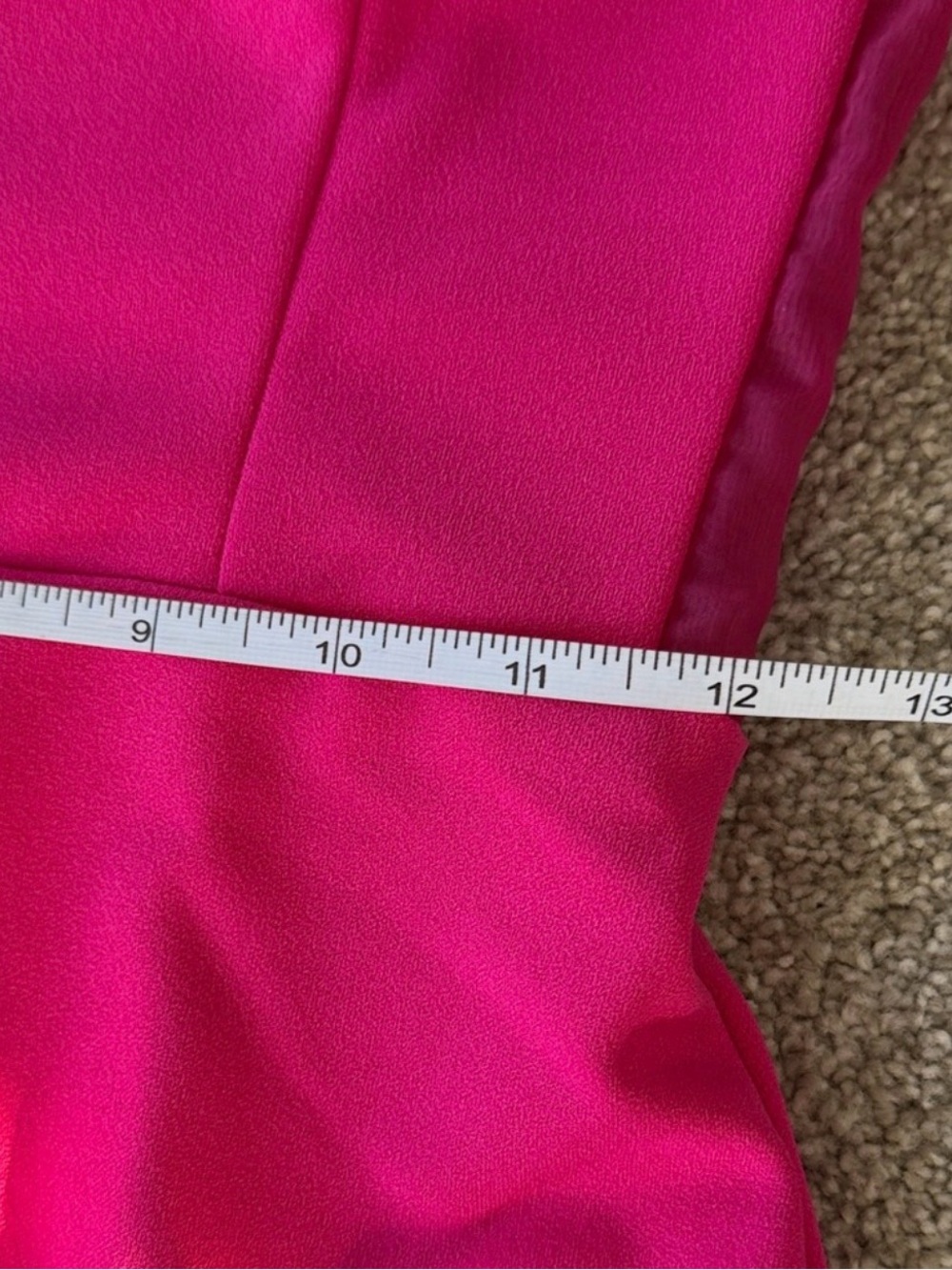 NWT Lulus Strapless Pink Midi Dress with sheer side panel, button details & slit - Picture 13 of 13